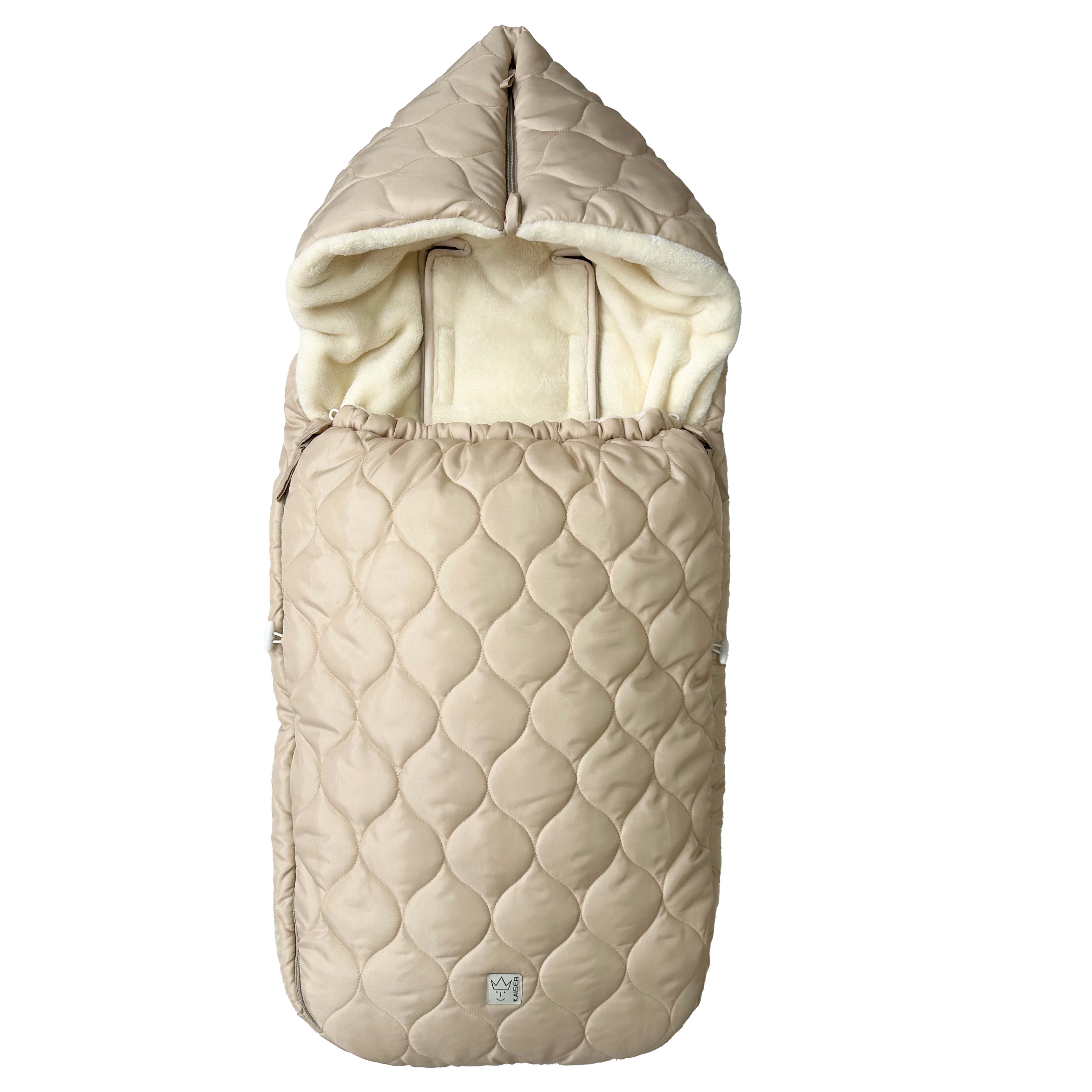RECY XL - Kinderwagen Fußsack Fußsack in der Farbe sand-cream