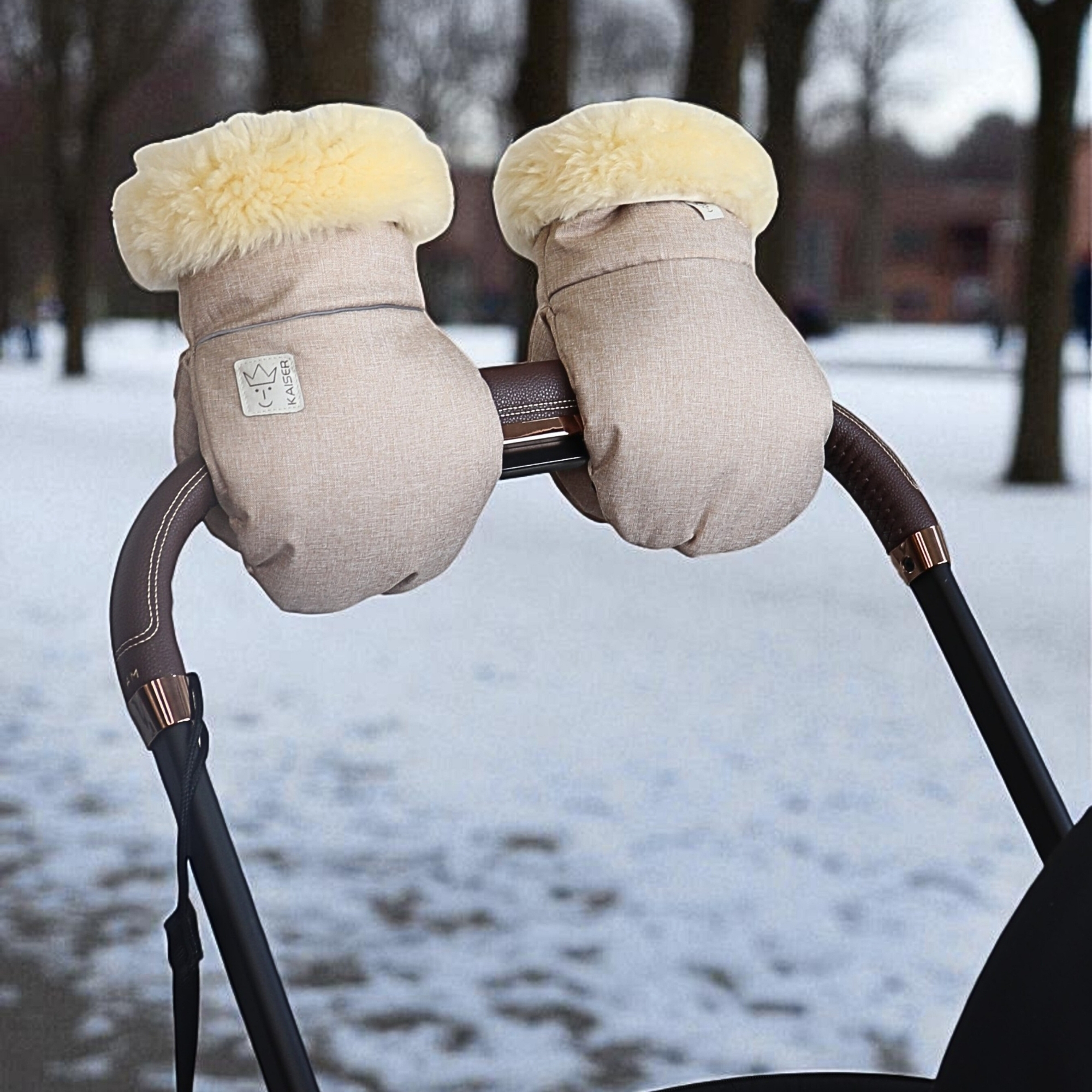 REFLECT Lammfell-Kinderwagenhandschuh | ginger | 65760741