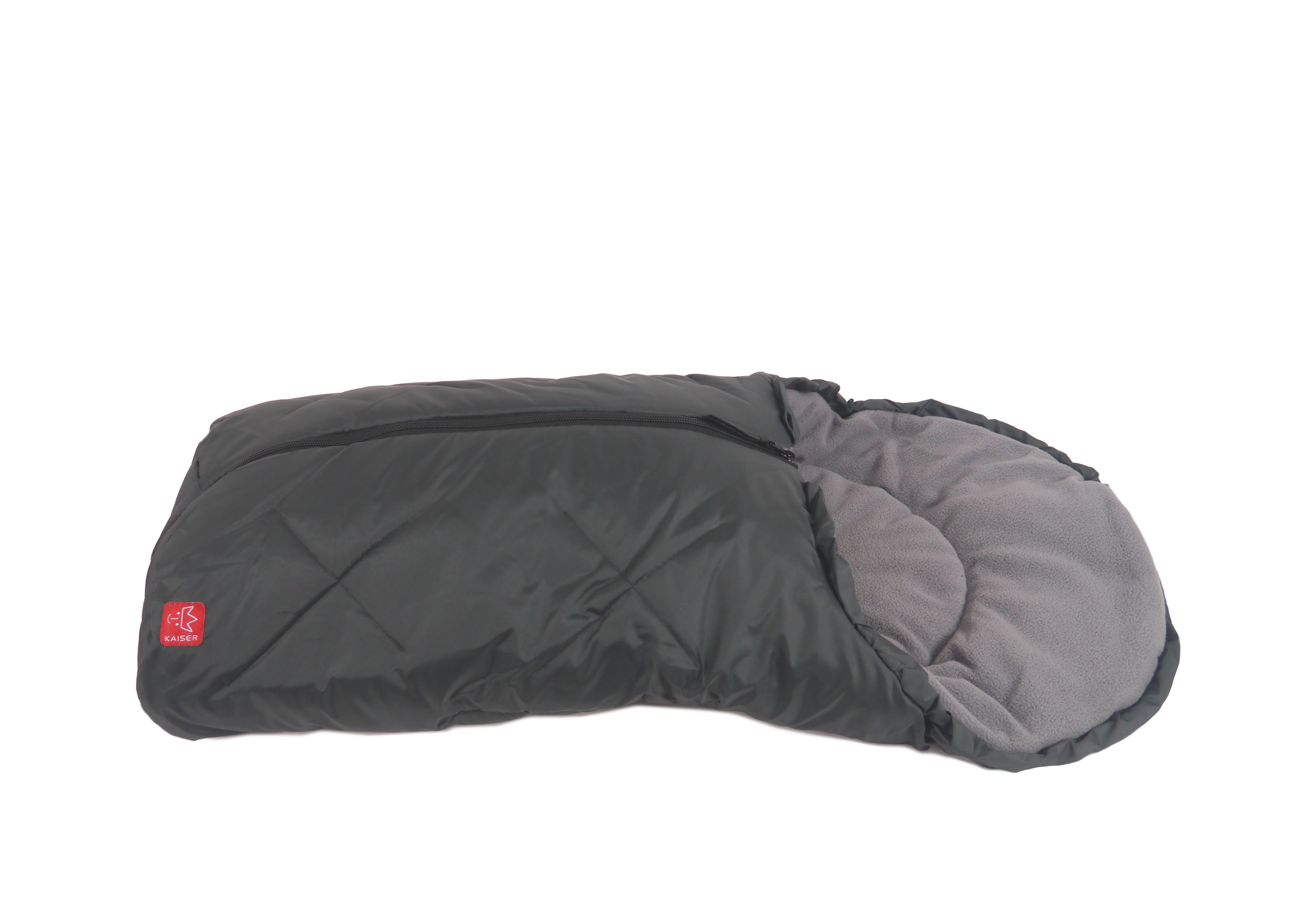 Fußsack von Kaiser in anthracite/light grey, liegend, seitlich