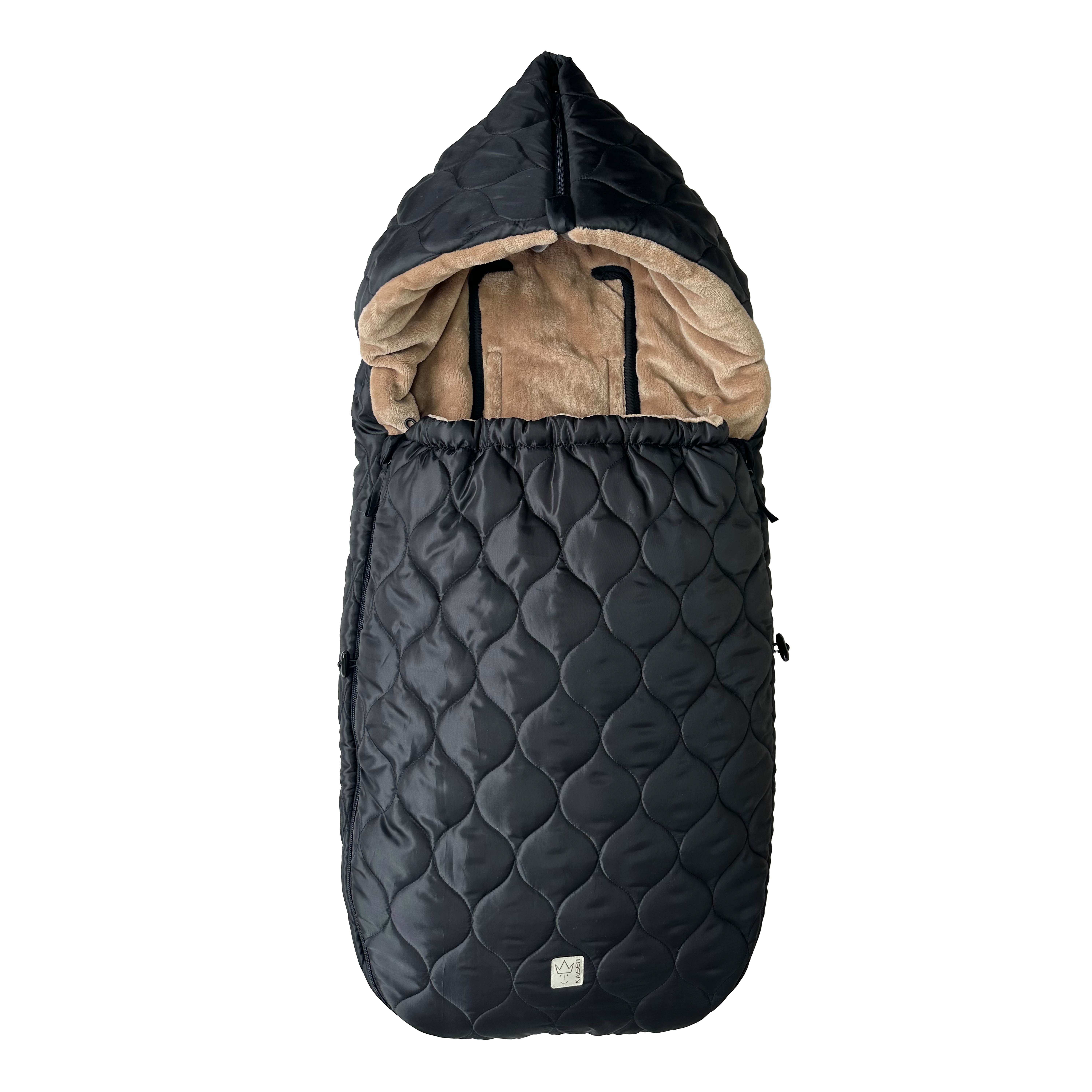 Fußsack in der Farbe black-light-brown